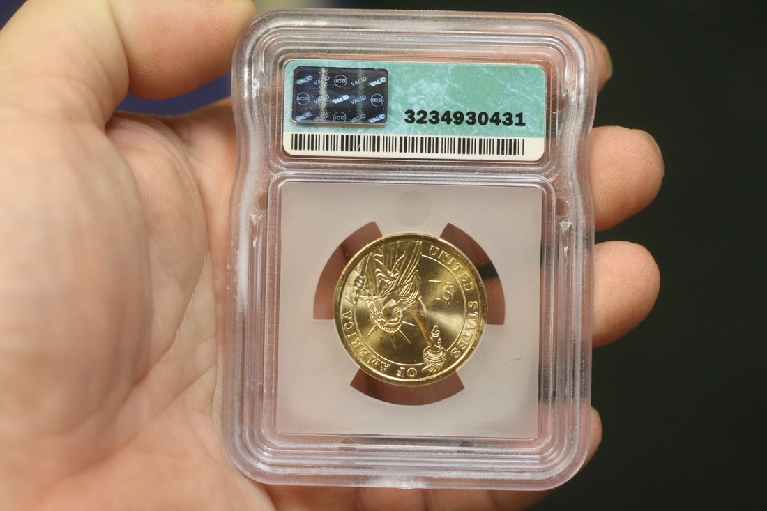 ICG Graded 2008-P James Monroe $1.00 Coin - 2