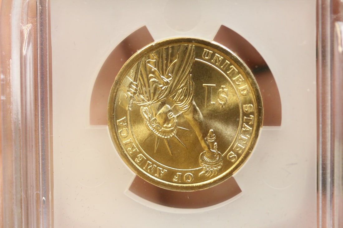 ICG Graded 2008-P James Monroe $1.00 Coin - 4