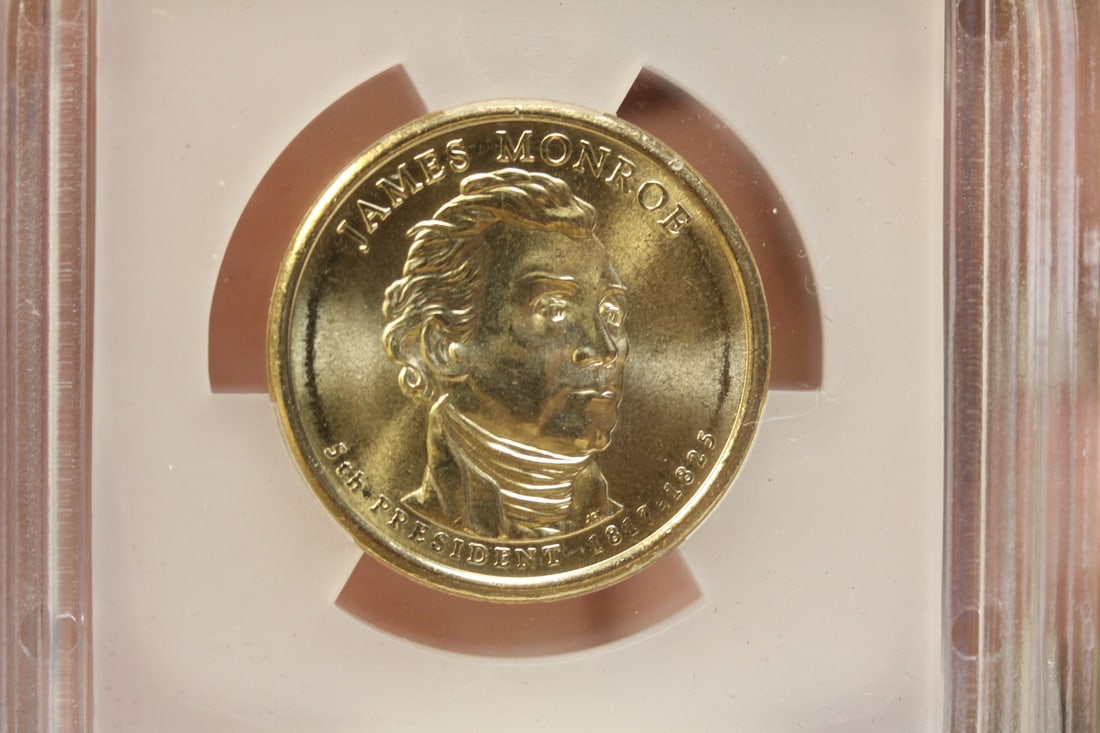 ICG Graded 2008-D James Monroe $1.00 Coin - 4