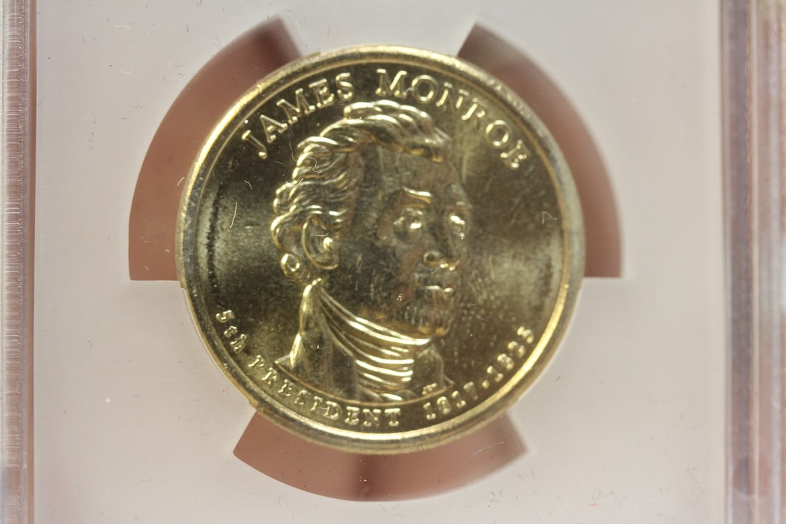 ICG Graded 2008-D James Monroe $1.00 Coin - 5