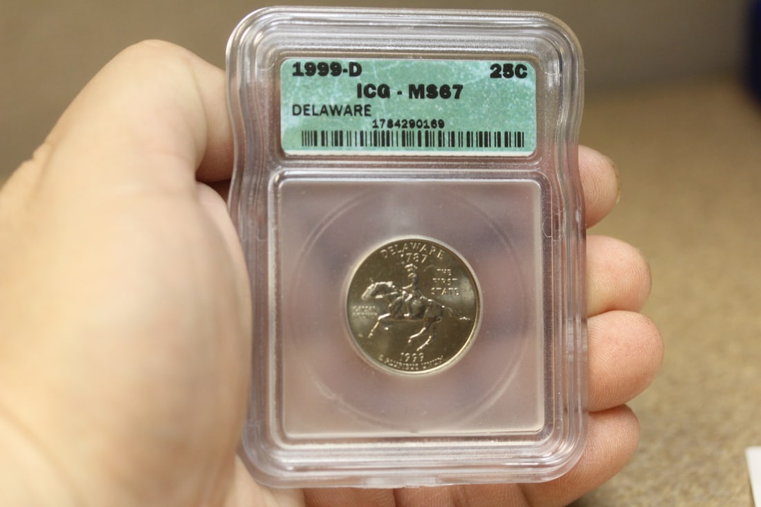 ICG Graded Quarter: MS67 - clad