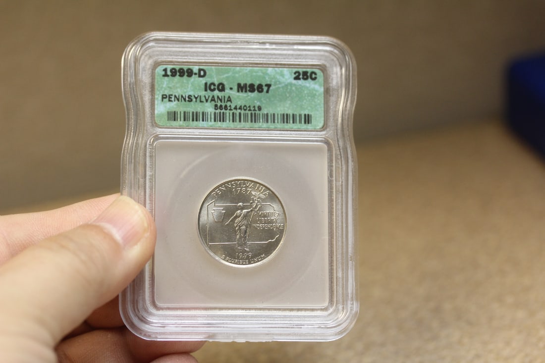 ICG Graded Quarter: MS67 - clad
