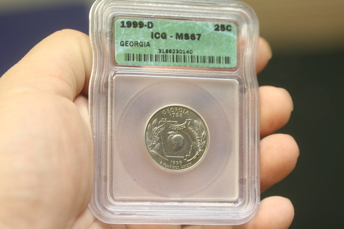 ICG Graded Quarter: MS67 - clad