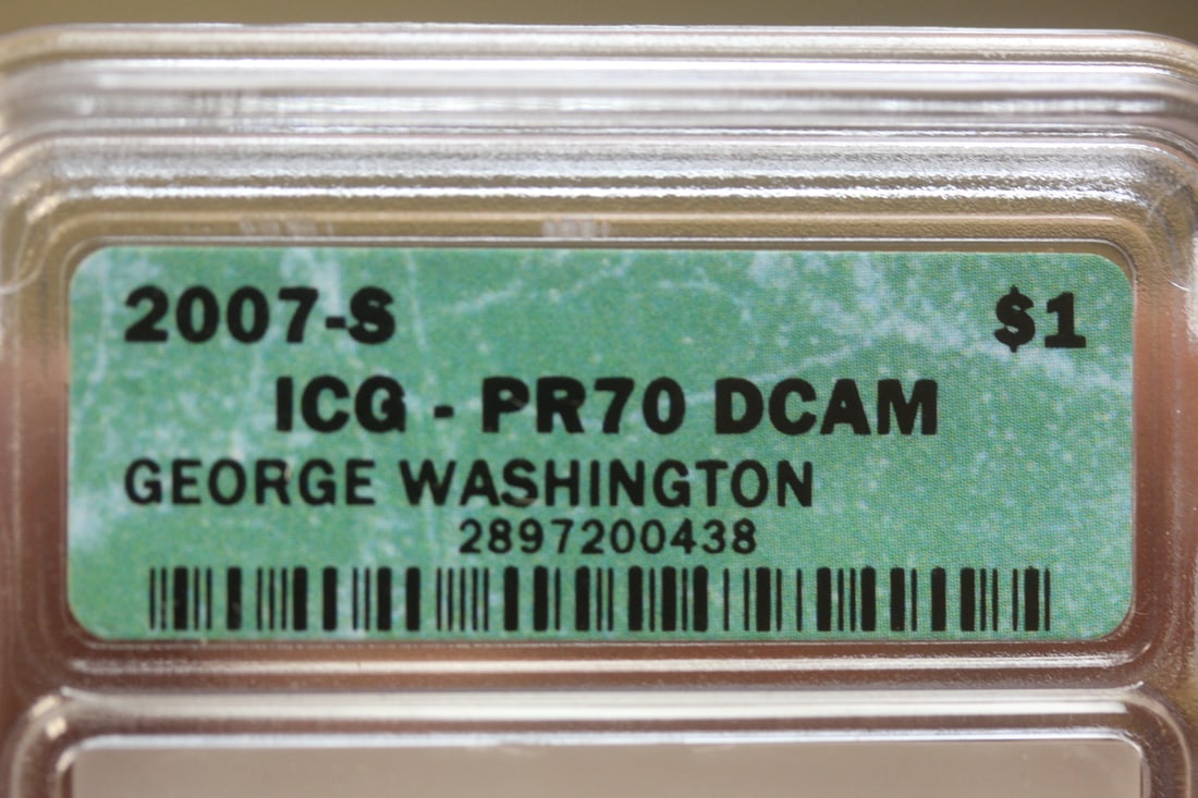 ICG Graded 2007-S George Washington $1.00 Coin - 2