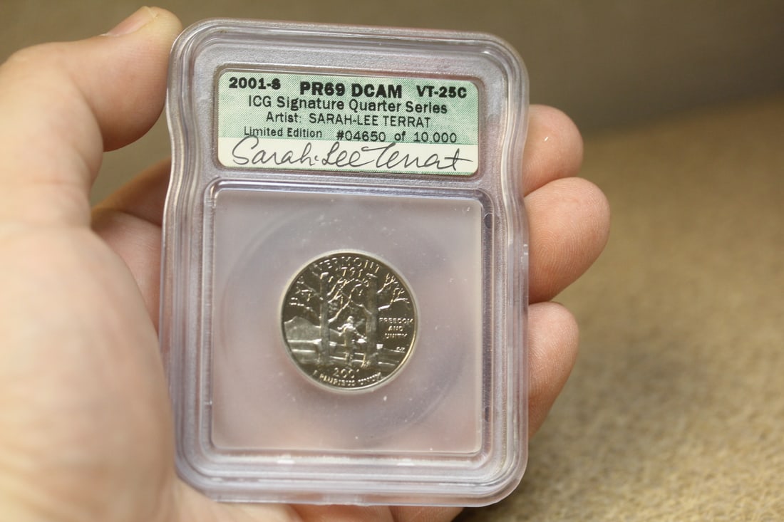 ICG Graded 2001-S Signature Quarter Series Coin: limited edition - PR69 DCAM