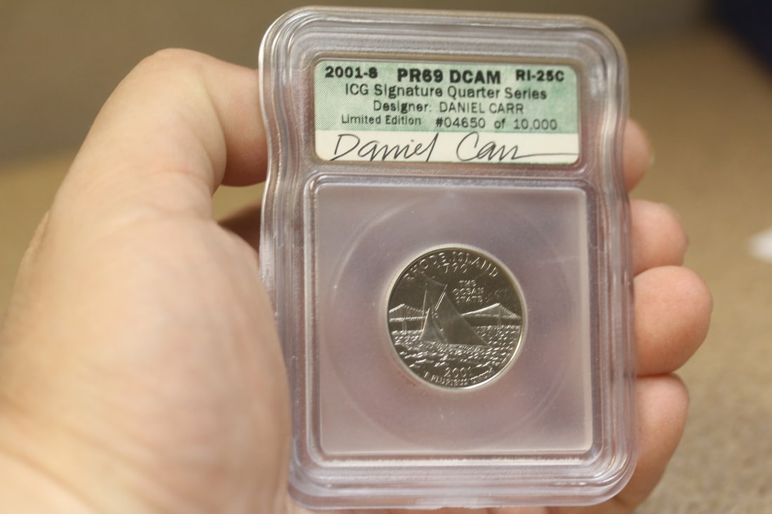 ICG Graded 2001-S Signature Quarter Series Coin: limited edition - PR69 DCAM
