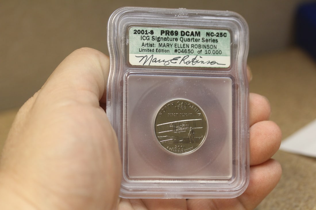 ICG Graded 2001-S Signature Quarter Series Coin: limited edition - PR69 DCAM