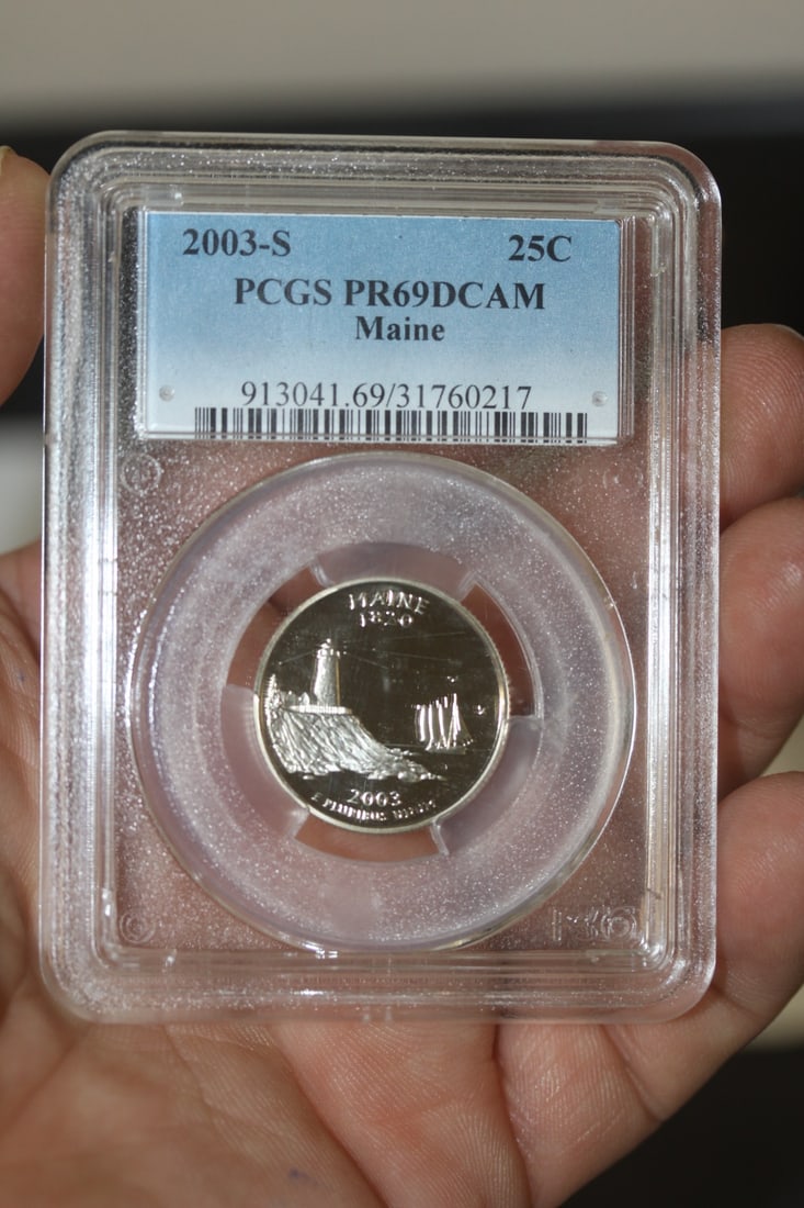 PCGS Graded 2003-S Quarter: PR69 - DCAM