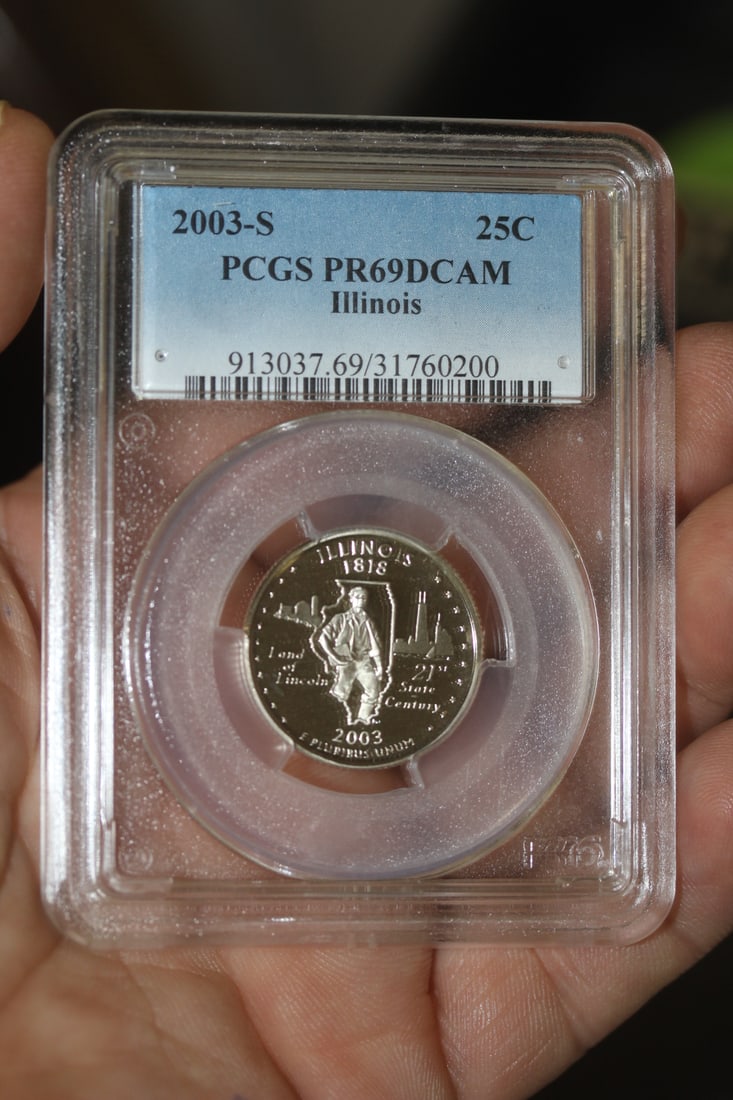 PCGS Graded 2003-S Quarter: PR69 - DCAM