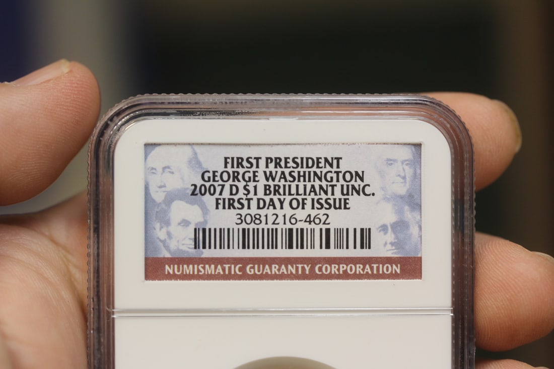 NGC Graded One Dollar Gold Plated Coin - 3