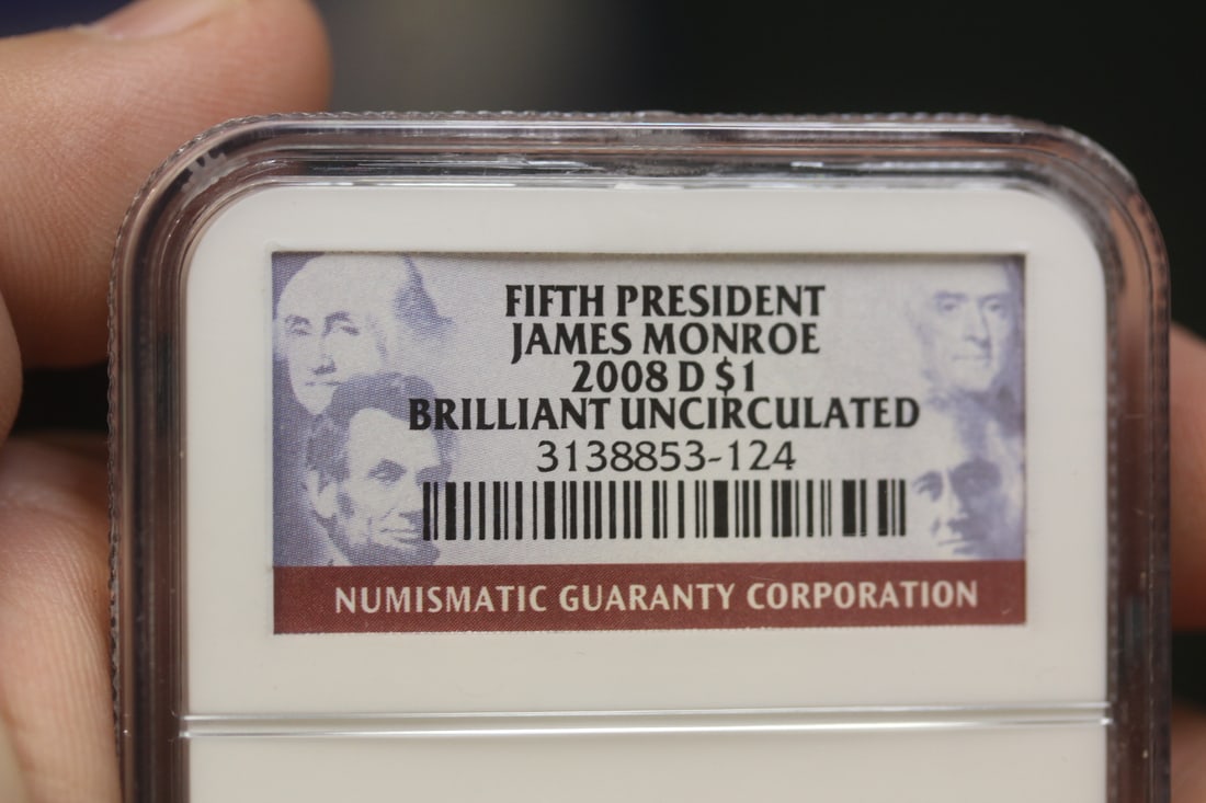 NGC Graded One Dollar Gold Plated Coin - 3