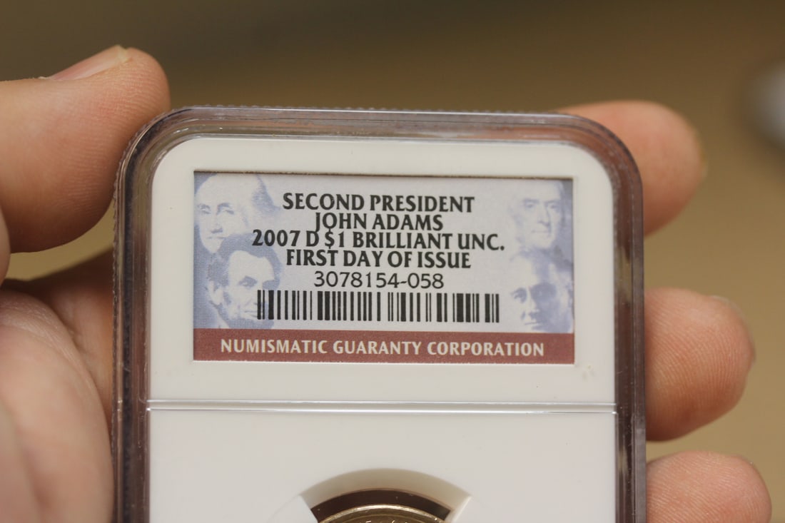 NGC Graded One Dollar Gold Plated Coin - 3