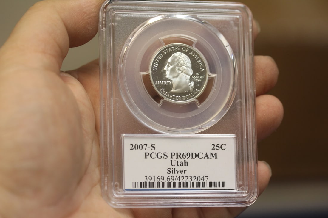 PCGS Graded Silver Quarter: PR69DCAM