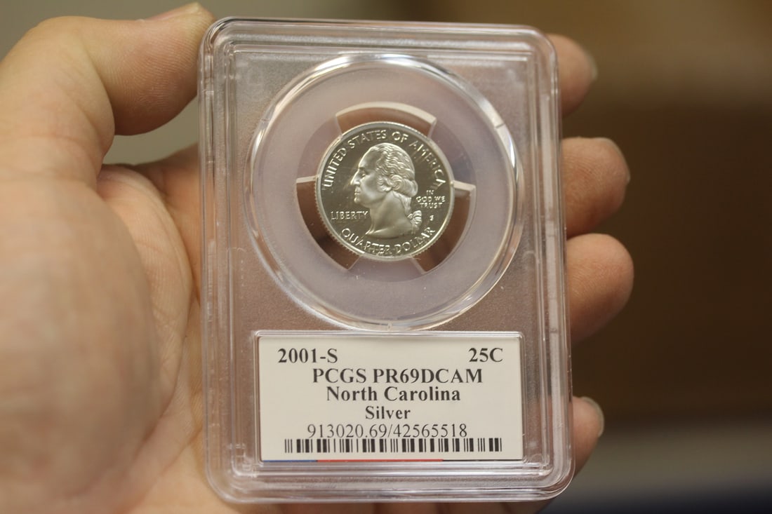 PCGS Graded Silver Quarter: PR69DCAM