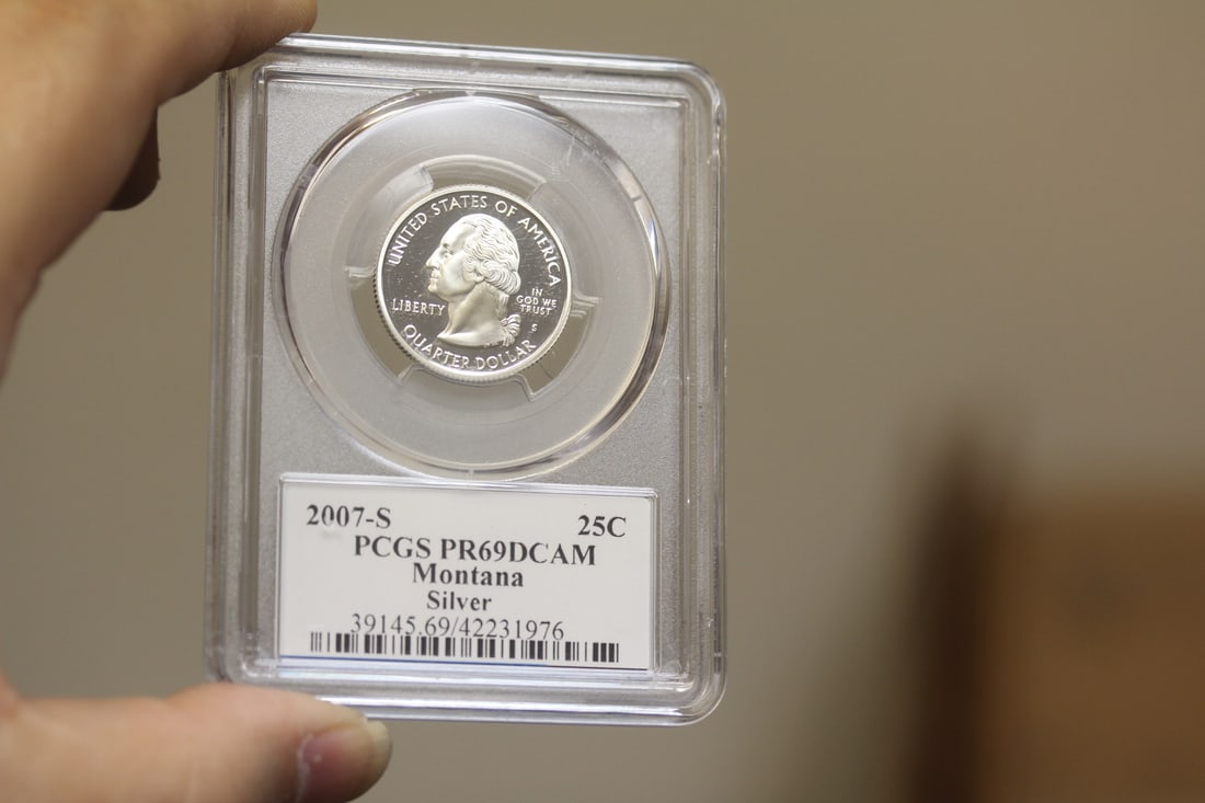 PCGS Graded Silver Quarter: PR69DCAM