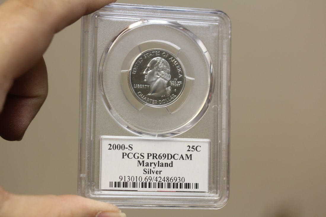 PCGS Graded Silver Quarter: PR69DCAM