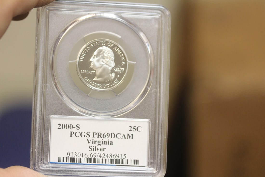PCGS Graded Silver Quarter: PR69DCAM