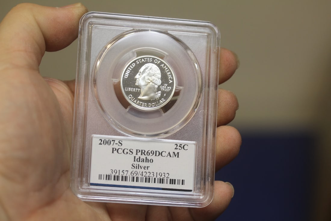 PCGS Graded Silver Quarter: PR69DCAM