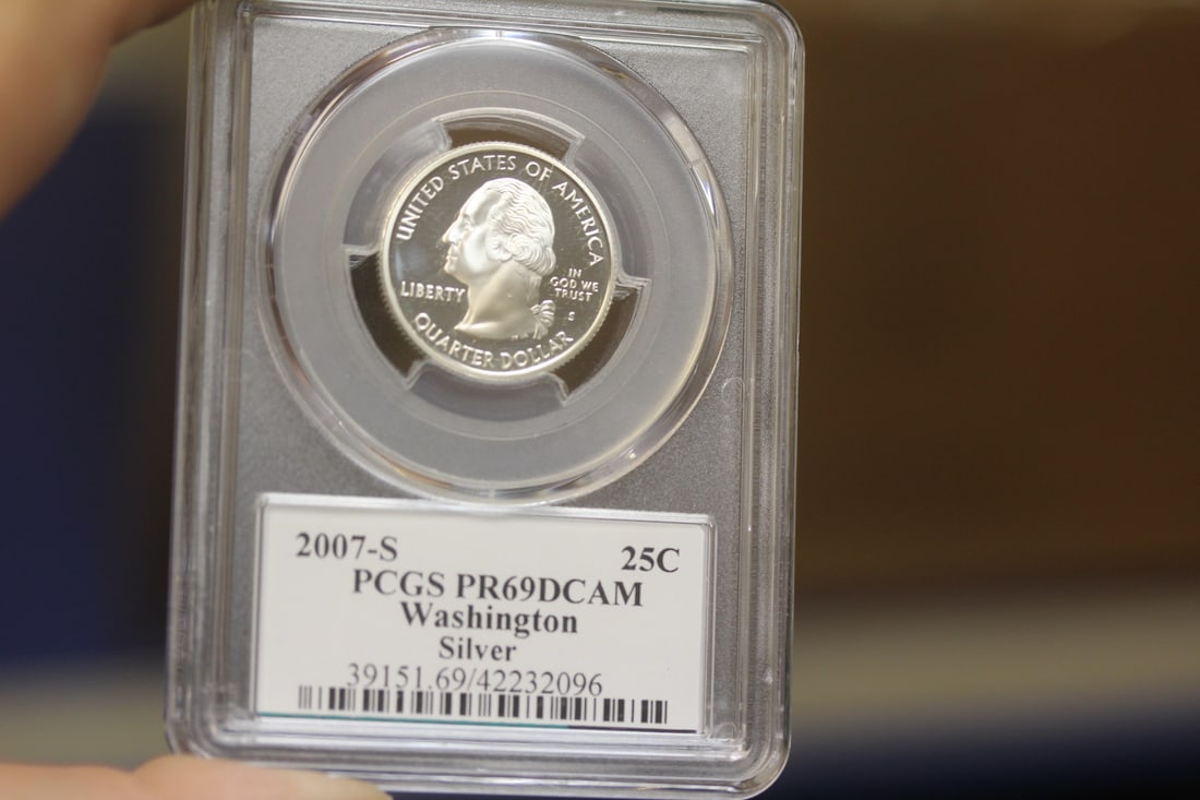 PCGS Graded Silver Quarter: PR69DCAM