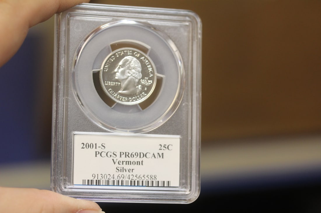 PCGS Graded Silver Quarter: PR69DCAM