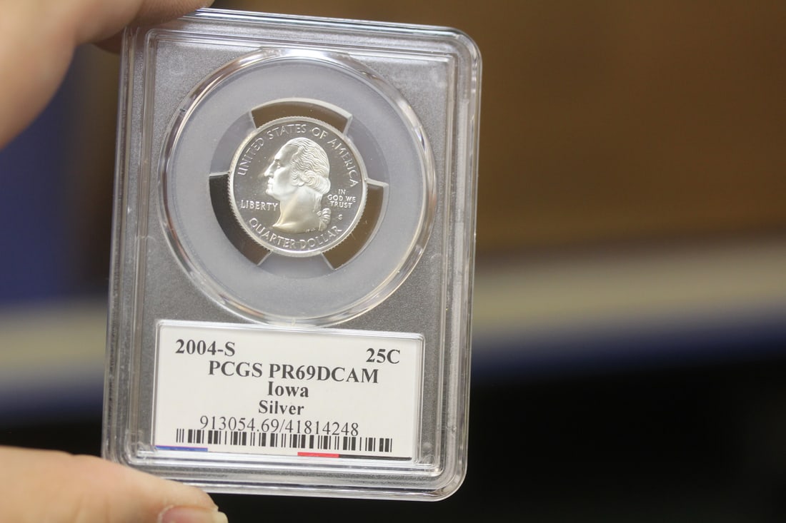 PCGS Graded Silver Quarter: PR69DCAM