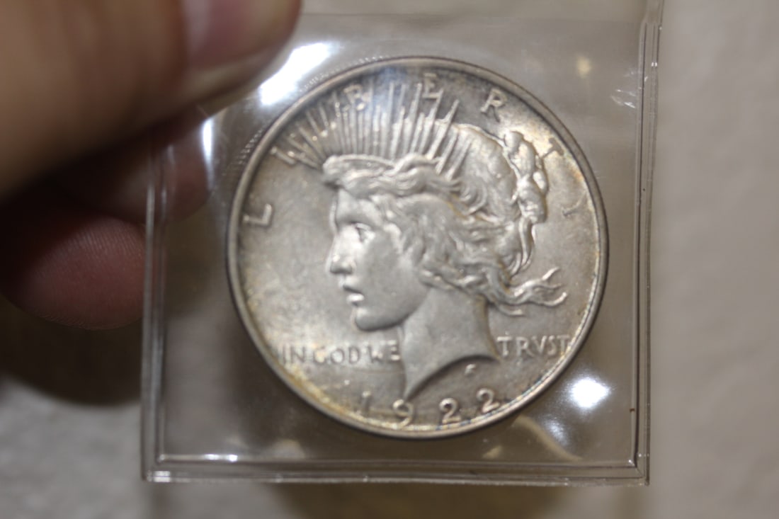 1922 Peace Silver Dollar: as shown