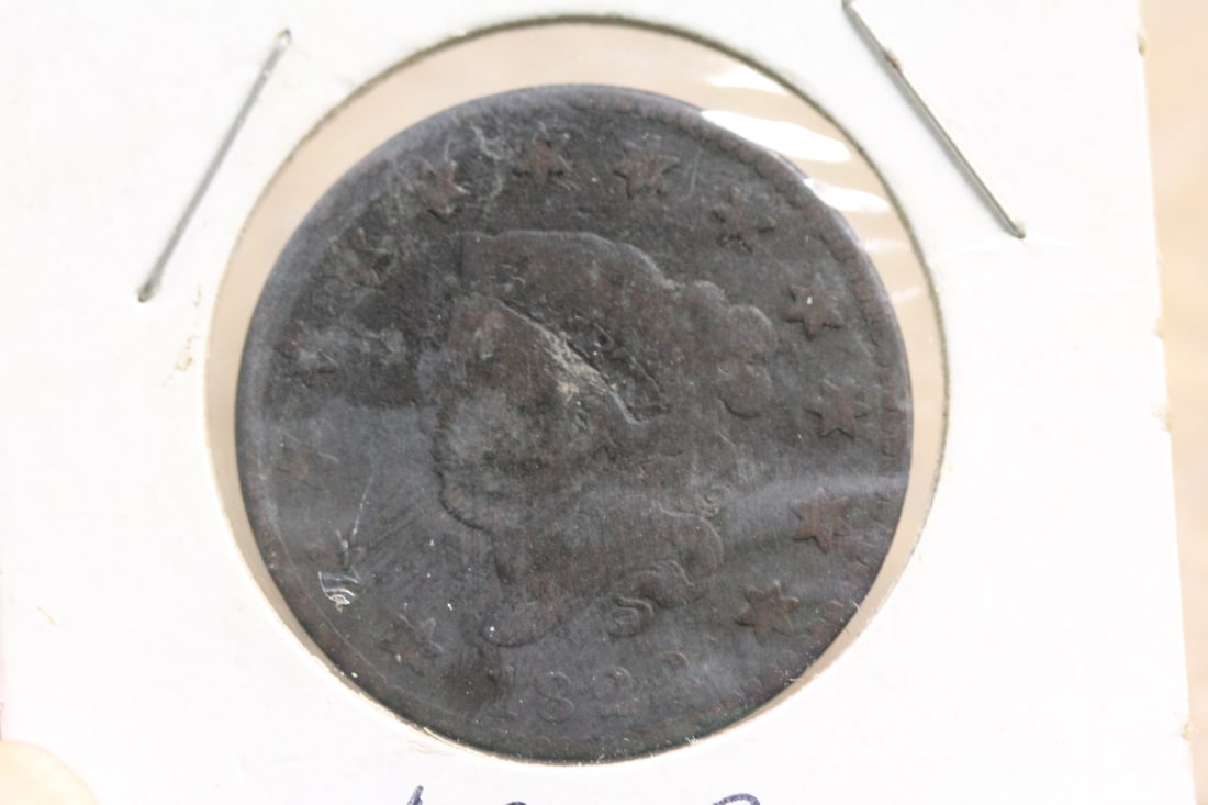 1822 Large Cent: as shown