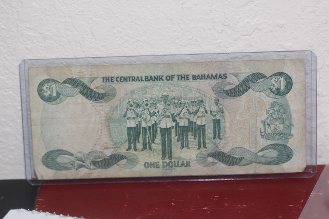Bahama One Dollar Note: as shown