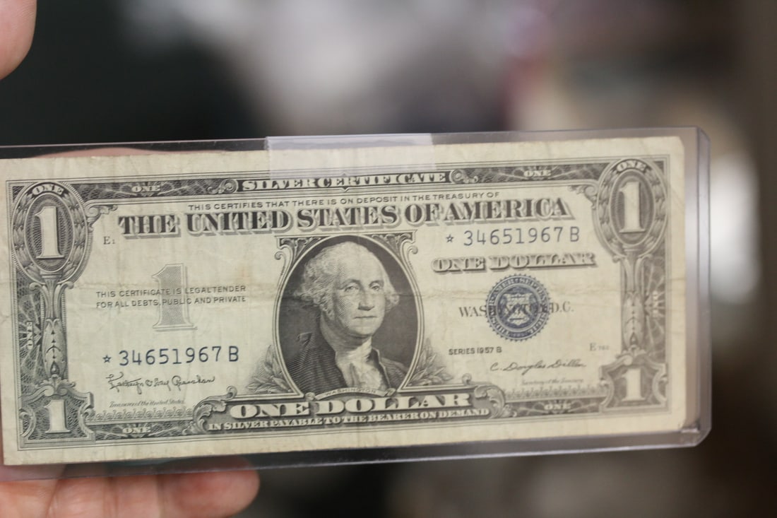 1957 Blue Seal $1.00 Note: as shown