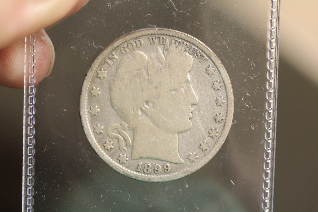 1899 Barber Silver Half Dollar (1 of 2)