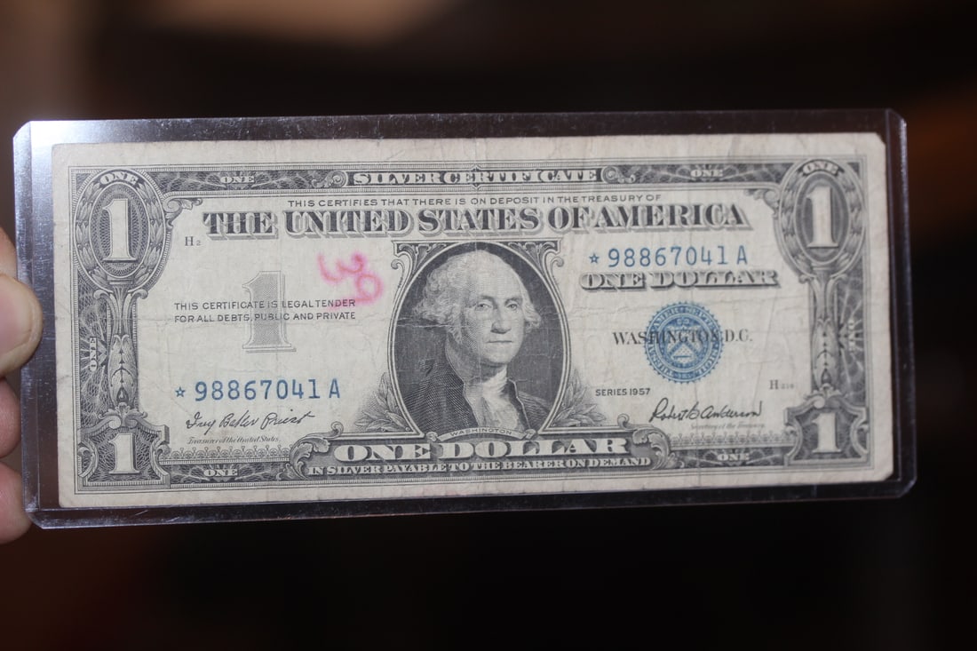 1957 $1.00 Blue Seal Star Note: as shown