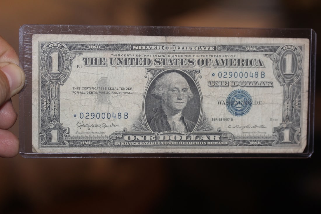 1957 $1.00 Blue Seal Star Note: as shown