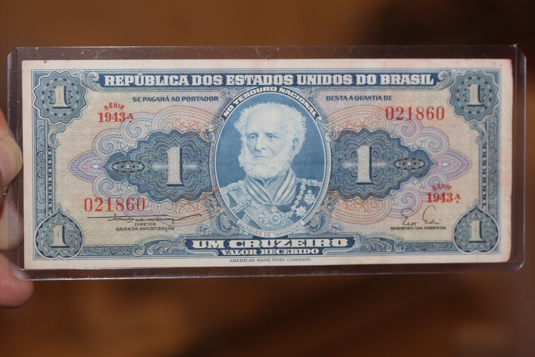 Brazil One Cruzeiro Bank Note (1 of 2)