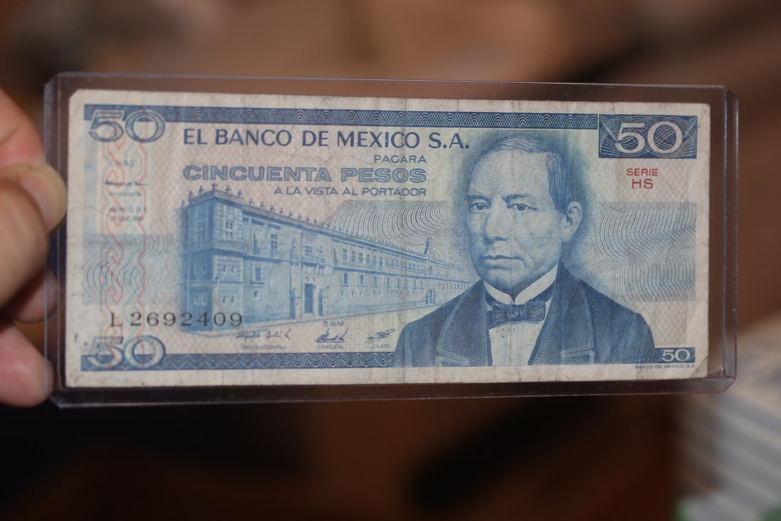 Mexico 50 Pesos Banknote: as shown on photos