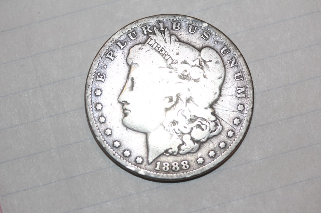 1888-O Morgan Silver Dollar: as shown on photos