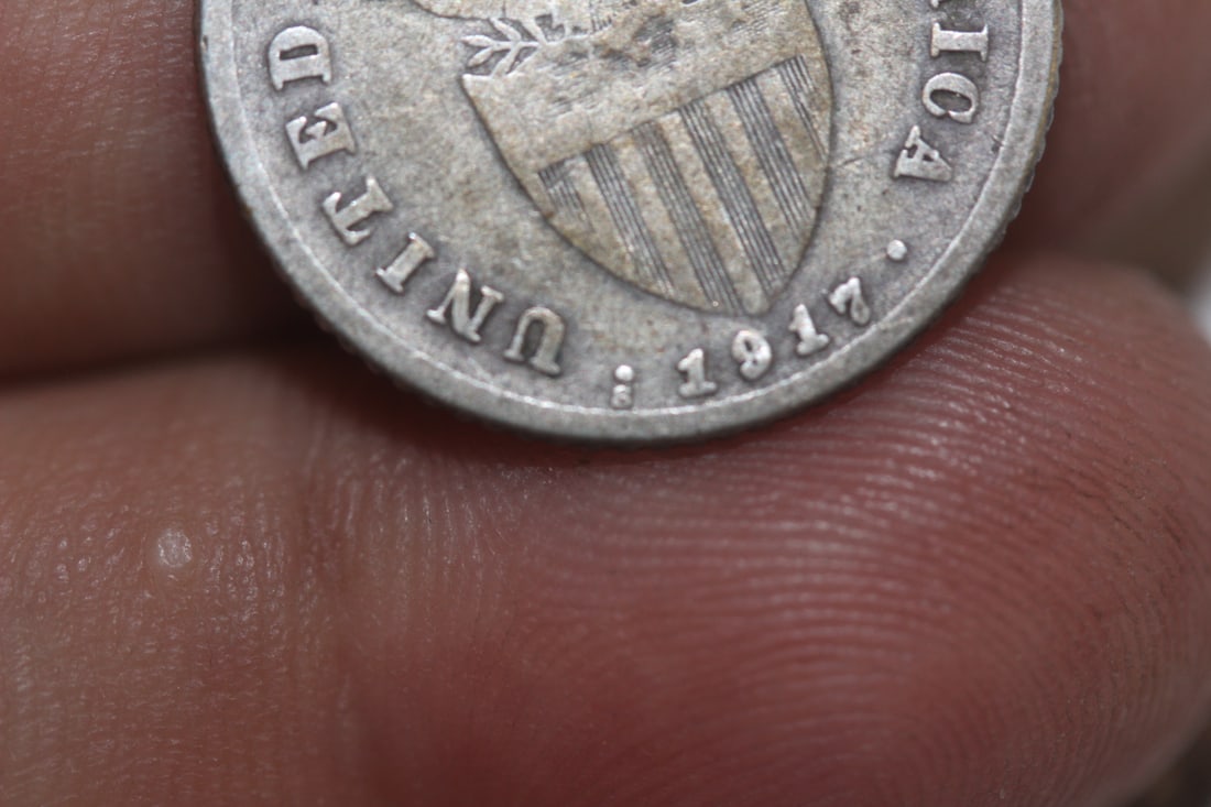 1917-S Phillipine 10 Cents Silver Coin - 3