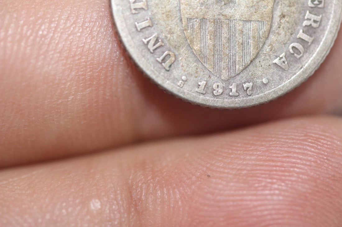 1917-S Phillipine 10 Cents Silver Coin - 4