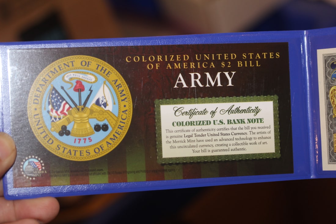 Colorized $2.00 Note - 2
