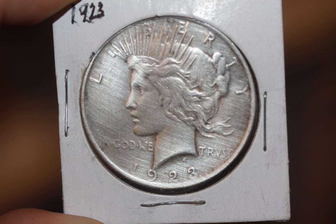 1923 Peace Silver Dollar: as shown on photos