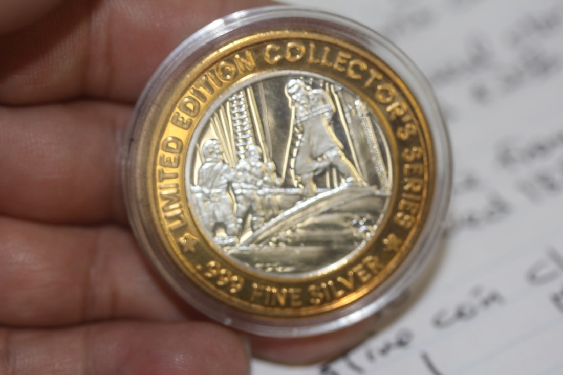 Limited Edition $10 Silver Casino Token - 2