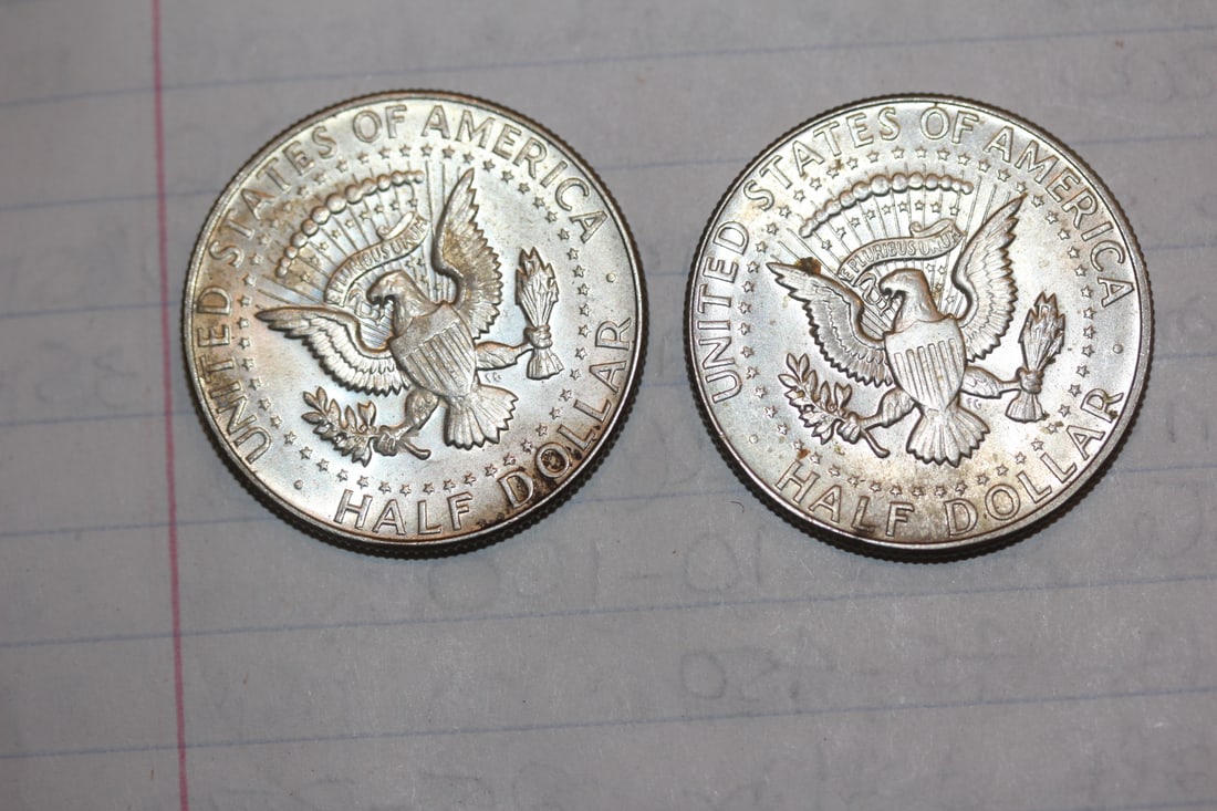 Lot of 2 Kennedy Half Dollars - 2