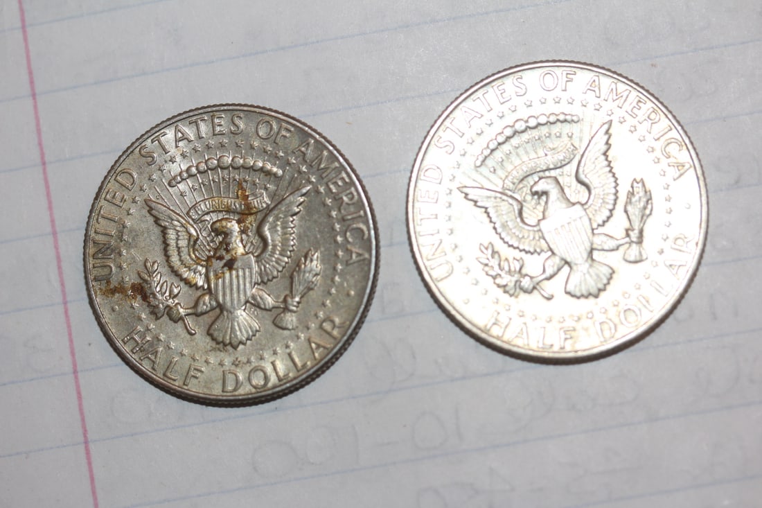 Lot of 2 Kennedy Half Dollars - 2