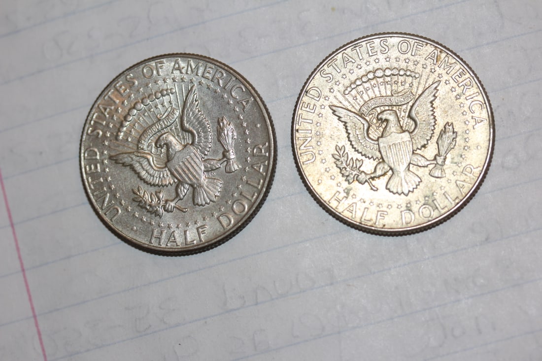 Lot of 2 Kennedy Half Dollars - 2