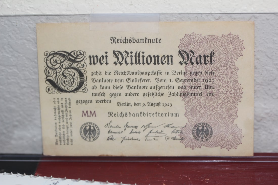 1923 German Mei Mark Bank Note: as shown
