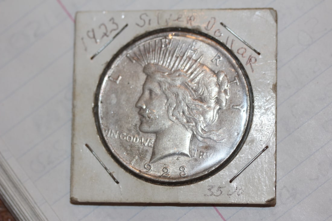 1923 Peace Silver Dollar: as shown on photos