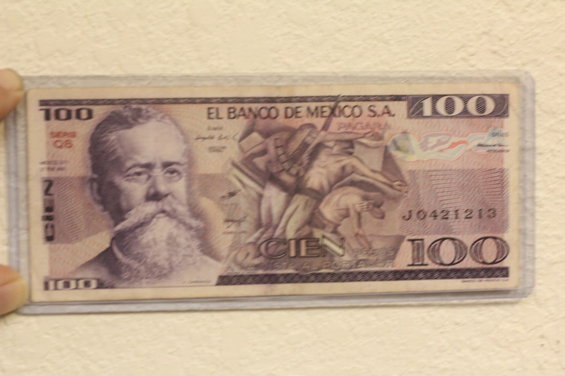 1981 Mexico 100 Pesos: as shown