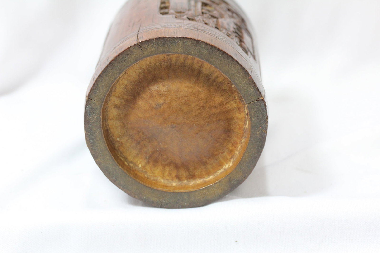 An Antique Chinese Bamboo Brush Pot - 4