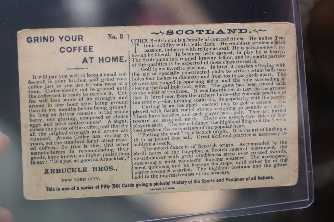 Early 1900's Scotland Sports Card - 3