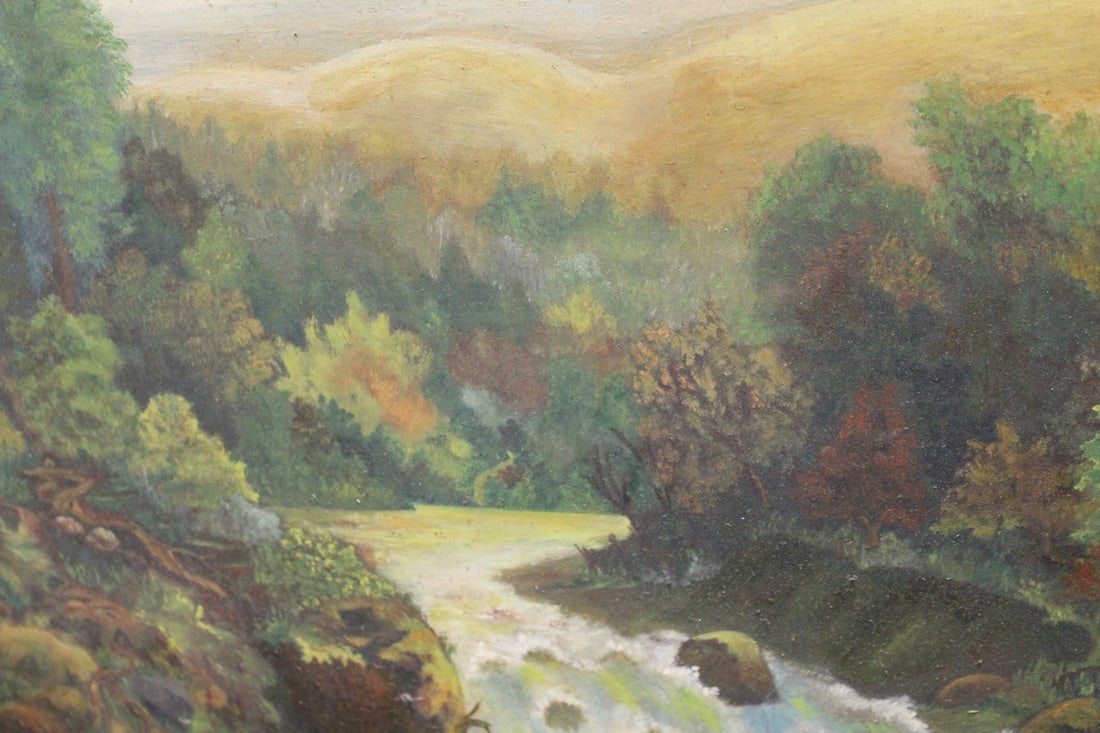 An Antique Oil on Board Painting - 3