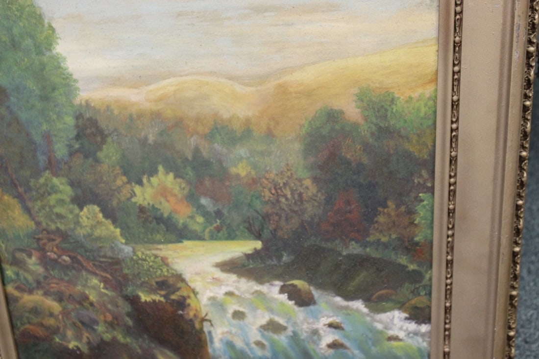 An Antique Oil on Board Painting - 5